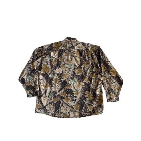 Hunting Camo Button Up Shirt Master Sportsman SHACKET Thick Hunting Size XXL - Picture 3 of 4